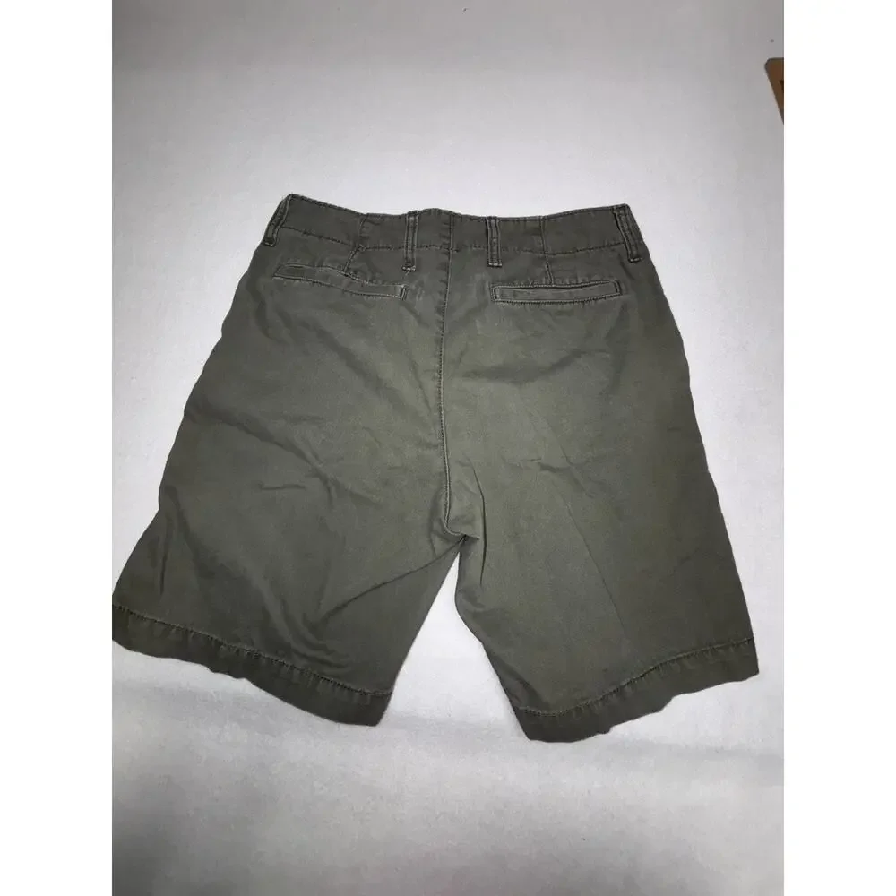 Old Navy Shorts Women’s Green Size 31 Lived-In Straight Utility Cotton